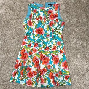 Vibrant Floral Sleeveless Dress